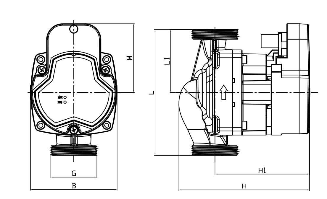 shinhoo hot water recirculating pump